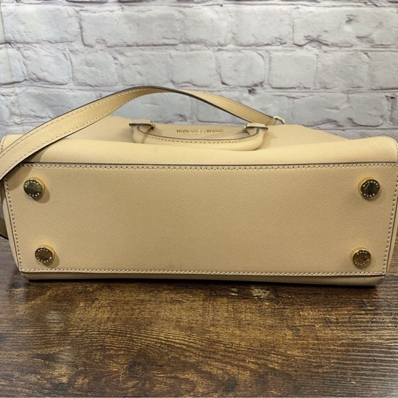 Michael Kors Sutton Khaki Purse Shoulder bag satchel EUC - Picture 7 of 11